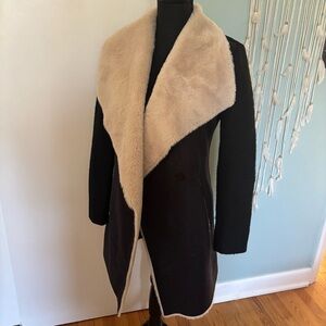 Calvin Klein Black and Cream Teddy Jacket